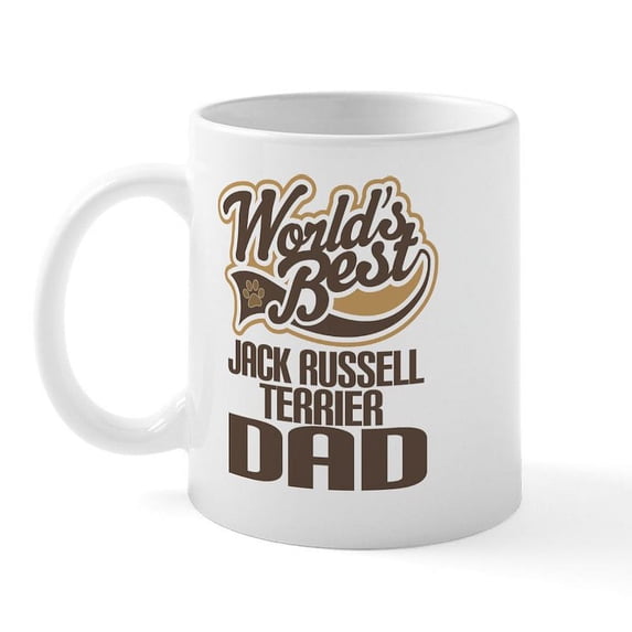 CafePress - Jack Russel Terrier Dad Mug - 11 oz Ceramic Mug - Novelty Coffee Tea Cup