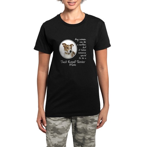 CafePress - Jack Russell Mom Pajamas - Women's Short Sleeve Print T-Shirt and Pants Dark Cotton Pajama Set