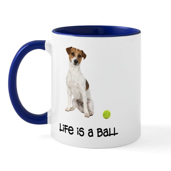 CafePress - Jack Russell Terrier Life Mug - 11 oz Ceramic Mug - Novelty Coffee Tea Cup