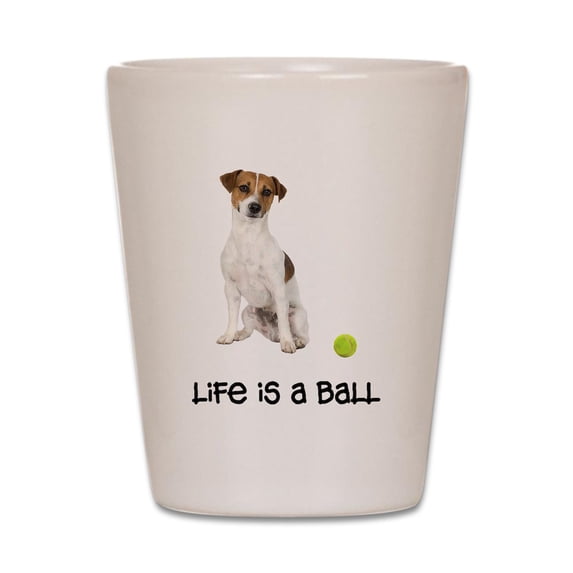 CafePress - Jack Russell Terrier Life - White Shot Glass, Unique and Funny Shot Glass