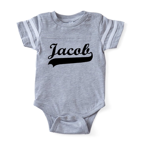 CafePress - Jacob - Cute Infant Baby Football Bodysuit