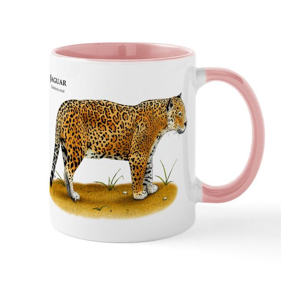 CafePress - Jaguar Mug - 11 oz Ceramic Mug - Novelty Coffee Tea Cup