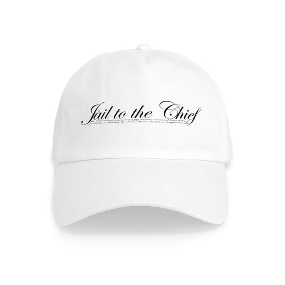 CafePress - Jail To The Chief Cap - Adjustable 100% Brushed Unisex Casual Cotton Baseball Cap, Beige, 1