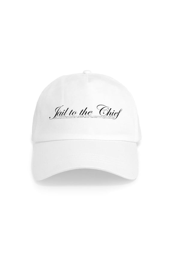 - Jail To The Chief Cap - Adjustable 100% Brushed Unisex Casual Cotton Baseball Cap, Beige, 1