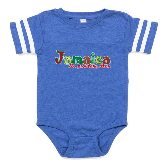 CafePress - Jamaica No Problem - Cute Infant Baby Football Bodysuit