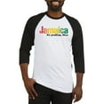 thumbnail image 1 of CafePress - Jamaica No Problem Tri Baseball Jersey - Cotton Baseball Jersey, 3/4 Raglan Sleeve Shirt, 1 of 4