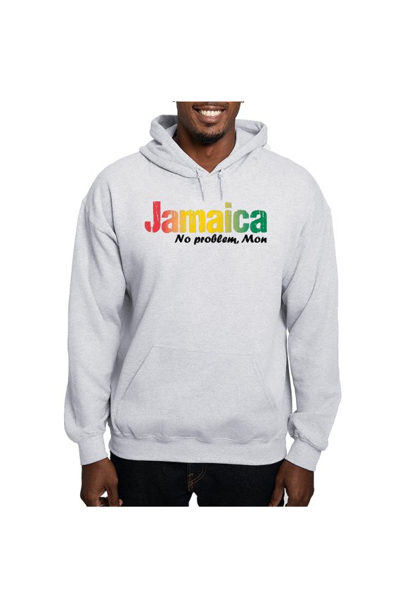 - Jamaica No Problem Tri Hooded Sweatshirt - Pullover Hoodie, Hooded Sweatshirt