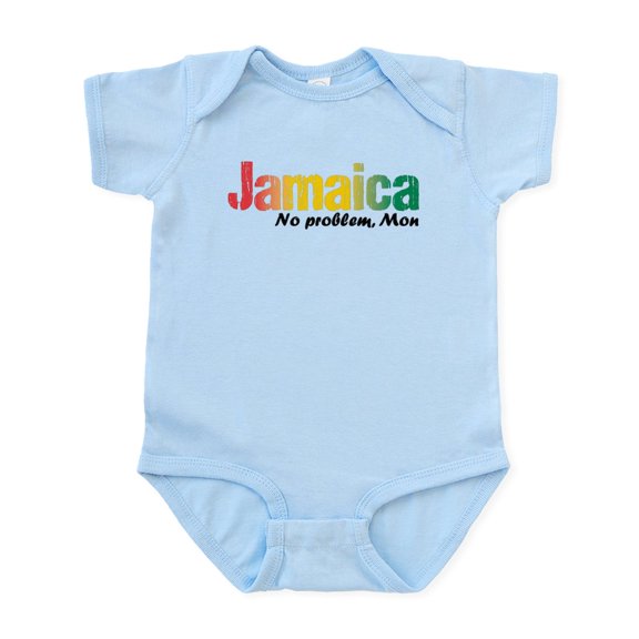 CafePress - Jamaica No Problem Tri Infant Body Suit - Baby Light Bodysuit, Size Newborn - 24 Months