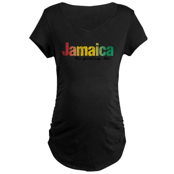 CafePress - Jamaica No Problem Tri Maternity Dark T Shirt - Maternity Dark T-Shirt