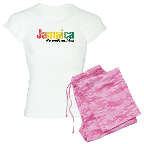 CafePress - Jamaica No Problem Tri - Women's Light Pajamas