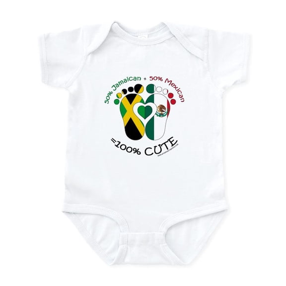 CafePress - Jamaican Mexican Baby Body Suit - Baby Light Bodysuit, Size Newborn - 24 Months