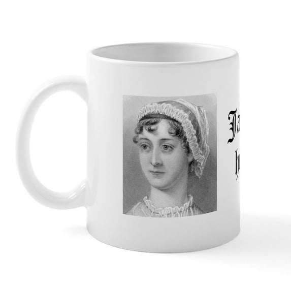 CafePress - Jane Austen Homegirl Mug - 11 oz Ceramic Mug - Novelty Coffee Tea Cup