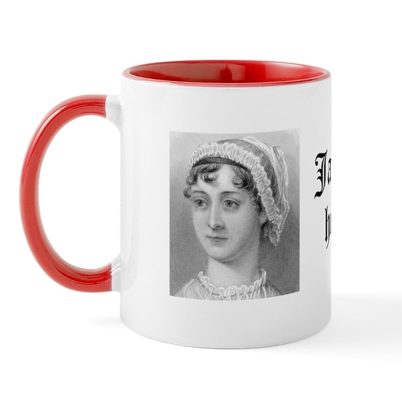 CafePress - Jane Austen Homegirl Mug - 11 oz Ceramic Mug - Novelty Coffee Tea Cup