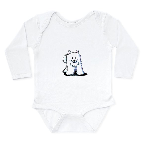 CafePress - Japanese Spitz Long Sleeve Infant Bodysuit - Long Sleeve Cotton Baby Bodysuit