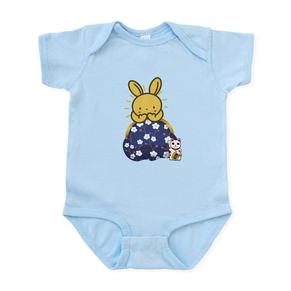 CafePress - Japanese Style Rabbit With Purse Body Suit - Baby Light Bodysuit, Size Newborn - 24 Months