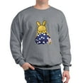 thumbnail image 1 of CafePress - Japanese Style Rabbit With Purse Sweatshirt - Crew Neck Sweatshirt, 1 of 4