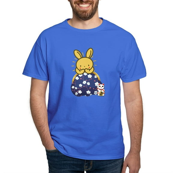 CafePress - Japanese Style Rabbit With Purse T Shirt - Men's Classic Graphic Cotton T-Shirt