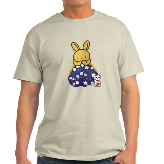 CafePress - Japanese Style Rabbit With Purse T Shirt - Men's Classic Graphic T-Shirt