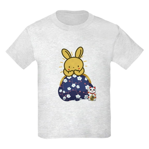 CafePress - Japanese Style Rabbit With Purse T Shirt - Light T-Shirt Kids XS-XL