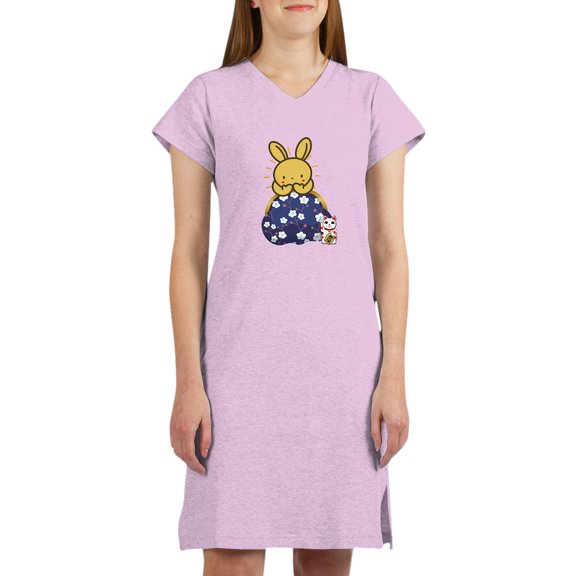 CafePress - Japanese Style Rabbit With Purse T Shirt - Women's Nightshirt