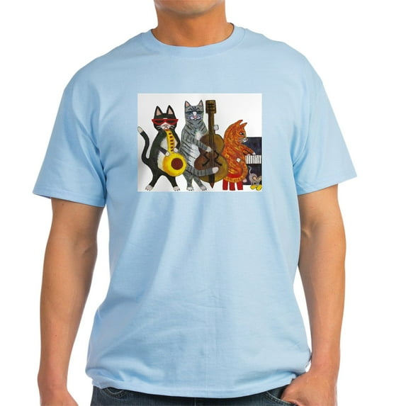 CafePress - Jazz Cats Light T Shirt - Men's Classic Graphic T-Shirt