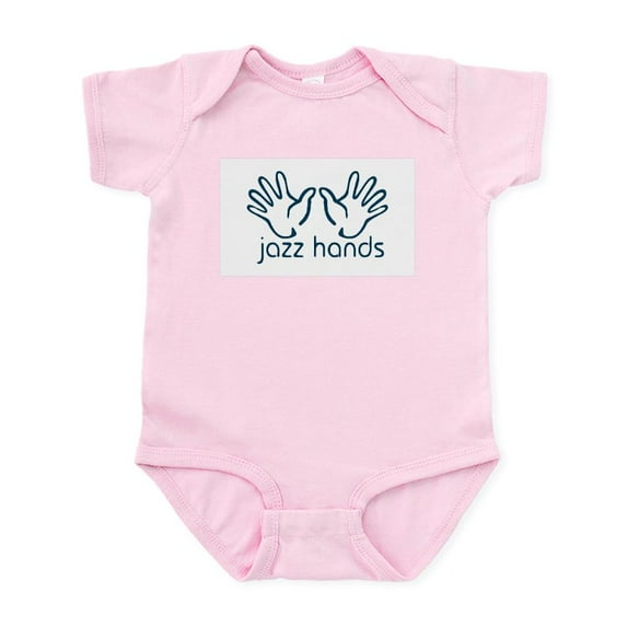 CafePress - Jazz Hands Infant Bodysuit - Baby Light Bodysuit, Size Newborn - 24 Months