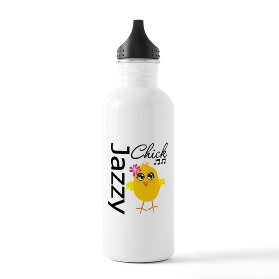 CafePress - Jazzy Chick Stainless Water Bottle 1 - Stainless Steel Water Bottle, Sports Bottle, 1.0L