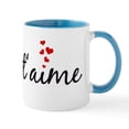thumbnail image 1 of CafePress - Je Taime, I Love You, French Word Art Mugs - 11 oz Ceramic Mug - Novelty Coffee Tea Cup, 1 of 6