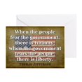 thumbnail image 1 of CafePress - Jefferson: Liberty Vs. Tyranny - Greeting Card, Blank Inside Glossy, 1 of 3
