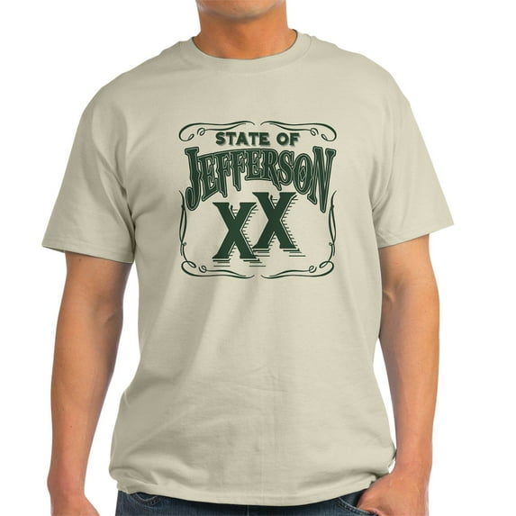 CafePress - Jefferson XX State Light T Shirt - Men's Classic Graphic T-Shirt