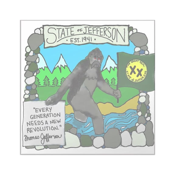 CafePress - Jeffie Redo1 - Square Sticker 3" x 3"