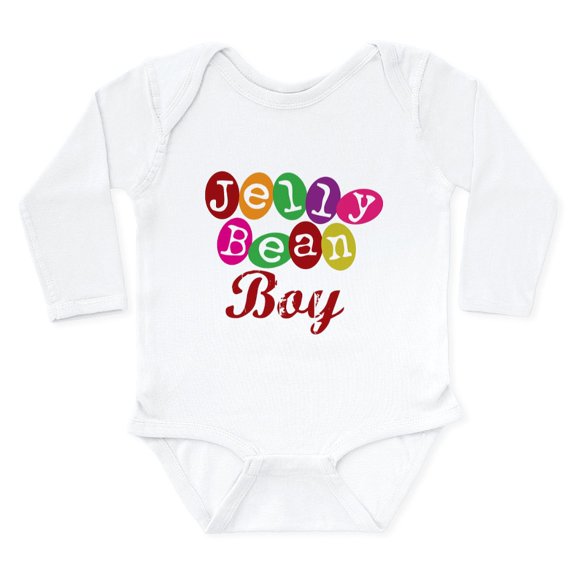 CafePress - Jelly Bean Boy Body Suit - Long Sleeve Cotton Baby Bodysuit
