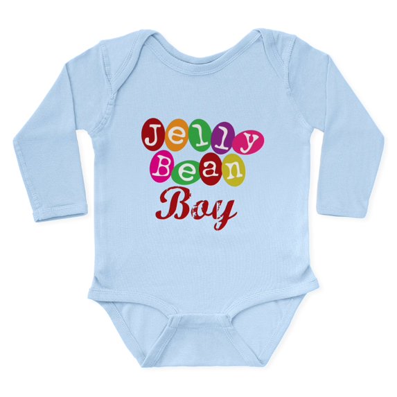 CafePress - Jelly Bean Boy Body Suit - Long Sleeve Cotton Baby Bodysuit