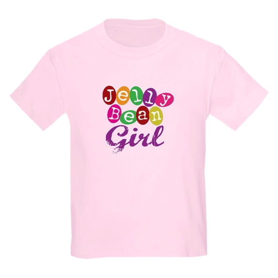 CafePress - Jelly Bean Girl Kids Light T Shirt - Light T-Shirt Kids XS-XL
