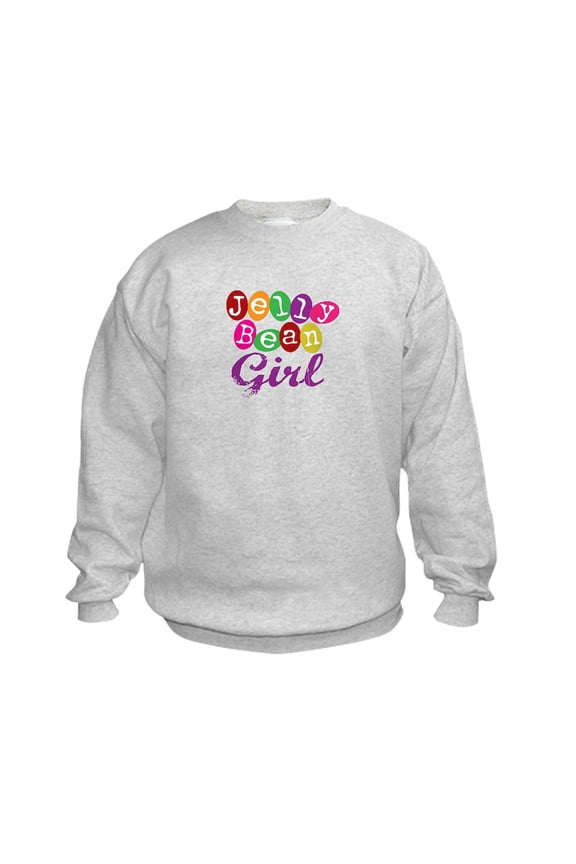 - Jelly Bean Girl Kids Sweatshirt - Kids Sweatshirt, Youth Crew Neck Sweatshirt