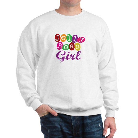 CafePress - Jelly Bean Girl Sweatshirt - Crew Neck Sweatshirt
