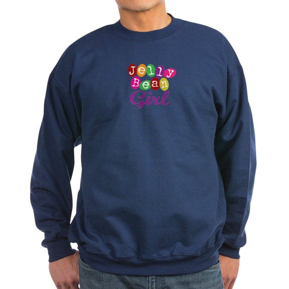 CafePress - Jelly Bean Girl Sweatshirt (Dark) - Classic Crew Neck Sweatshirt