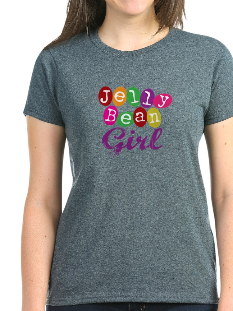CafePress - Jelly Bean Girl Women's Dark T Shirt - Women's Dark T-Shirt 