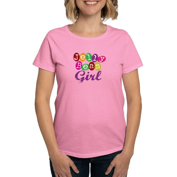 CafePress - Jelly Bean Girl Women's Dark T Shirt - Women's Traditional Fit Dark T-Shirt