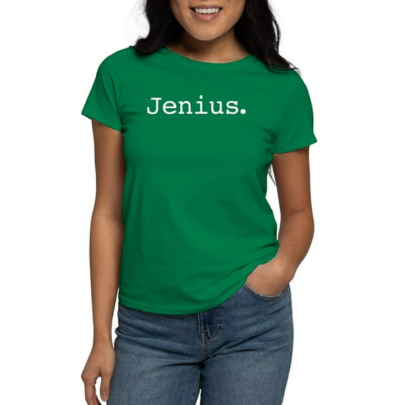 CafePress - Jenius Women's Dark T Shirt - Women's Traditional Fit Dark T-Shirt