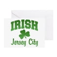 thumbnail image 1 of CafePress - Jersey City Irish - Greeting Card, Blank Inside Glossy, 1 of 3