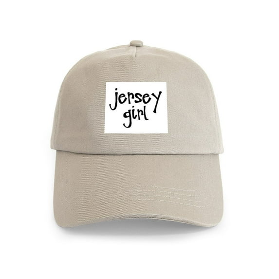 CafePress - Jersey Girl Cap - Adjustable 100% Brushed Unisex Casual Cotton Baseball Cap, Beige, 1