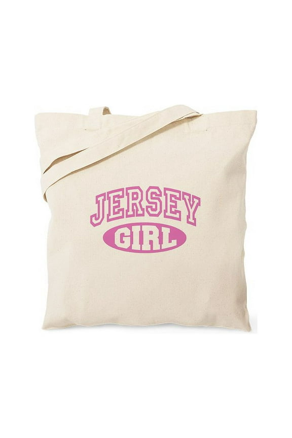 - Jersey Girl Tote Bag - Unisex Canvas Tote Bag, Beige, 1-Piece
