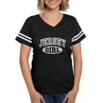 thumbnail image 1 of CafePress - Jersey Girl Women's Dark T Shirt - Womens Football Shirt, 1 of 4