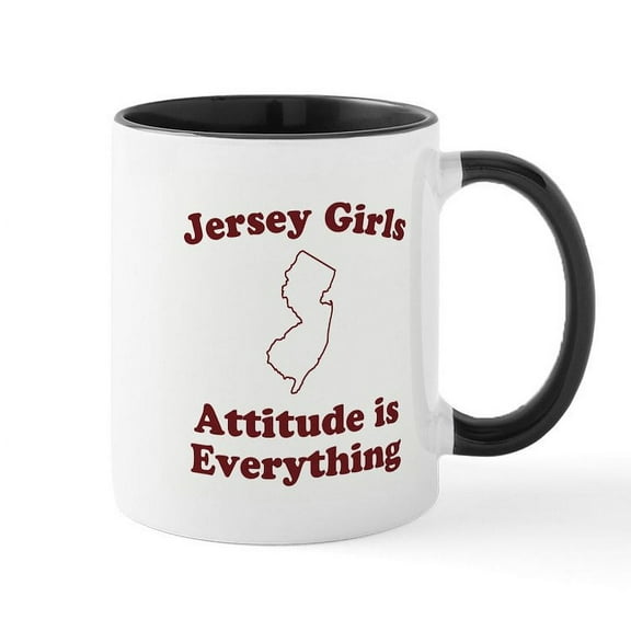 CafePress - Jersey Girls Mug - 11 oz Ceramic Mug - Novelty Coffee Tea Cup