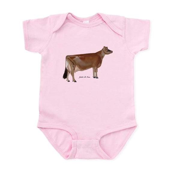 CafePress - Jersey Milk Cow Infant Bodysuit - Baby Light Bodysuit, Size Newborn - 24 Months