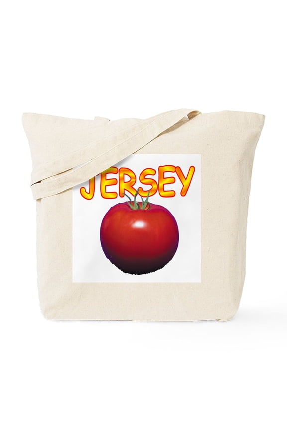 - Jersey Tomatoe Tote Bag - Unisex Canvas Tote Bag, Beige, 1-Piece