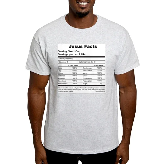 CafePress - Jesus Facts T Shirt - Men's Classic Cotton T-Shirts