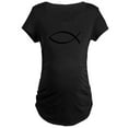 thumbnail image 1 of CafePress - Jesus Fish Maternity Dark T Shirt - Maternity Dark T-Shirt, 1 of 3