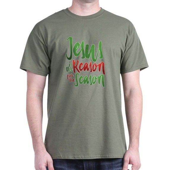 CafePress - Jesus Is The Reason Dark T Shirt - Men's Classic Graphic Cotton T-Shirt